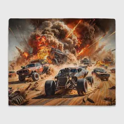 Плед 3D Mad Max - explosion cars