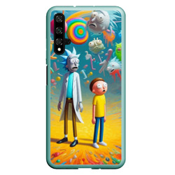 Чехол для Honor 20 Рик и Морти - сюрреалистическая фантазия