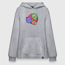 Худи SuperOversize хлопок Нет вирусам