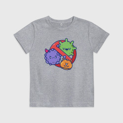 Детская футболка хлопок Нет вирусам