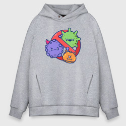 Мужское худи Oversize хлопок Нет вирусам