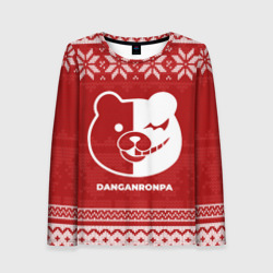 Женский лонгслив 3D Новогодний Danganronpa