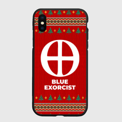 Чехол для iPhone XS Max матовый Blue Exorcist new year