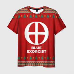 Мужская футболка 3D Blue Exorcist new year