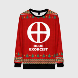 Женский свитшот 3D Blue Exorcist new year