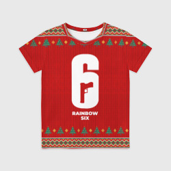 Детская футболка 3D Rainbow Six new year