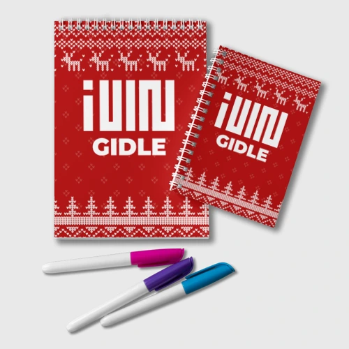 Блокнот Новогодний Gidle с оленями