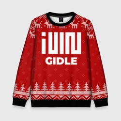 Детский свитшот 3D Новогодний Gidle с оленями