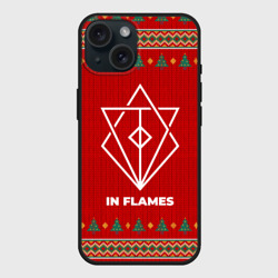 Чехол силиконовый для Apple iPhone 15 матовый In Flames new year