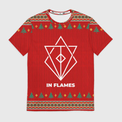Мужская футболка 3D In Flames new year