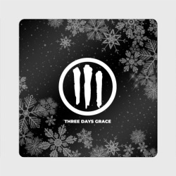 Магнит виниловый Квадрат Снежный Three Days Grace