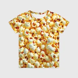 Детская футболка 3D Просто попкорн
