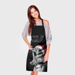 Фартук 3D Белка в гневе на Новый год - фото 2