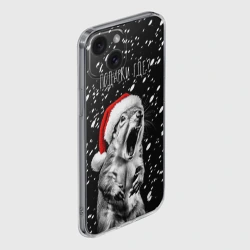 Чехол для iPhone 15 силиконовый с защитой камеры Белка в гневе - где подарки - фото 2