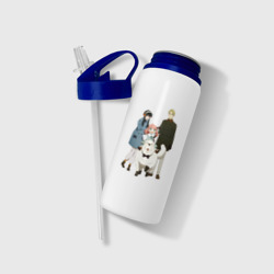 Бутылка для воды с трубочкой Семья шпиона вместе - фото 2