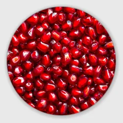 Круглый коврик для мышки Ядра гранат