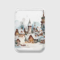 Картхолдер Magsafe магнитный Зимние домики