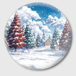 Значок Предновогодняя природа