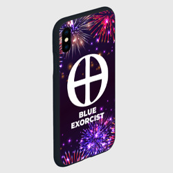 Чехол для iPhone XS Max матовый Праздничный Blue Exorcist - фото 2