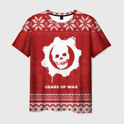 Мужская футболка 3D Новогодний Gears of War