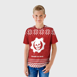 Детская футболка 3D Новогодний Gears of War - фото 2