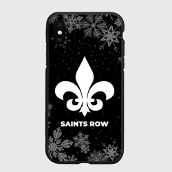 Чехол для iPhone XS Max матовый Снежный Saints Row