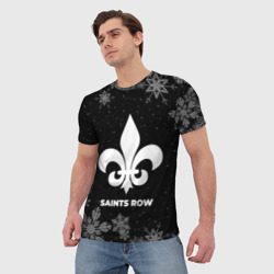 Мужская футболка 3D Снежный Saints Row - фото 2
