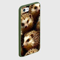 Чехол для iPhone 5/5S матовый Ежи - фото 2