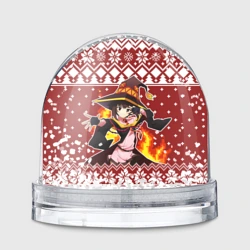 Игрушка Снежный шар Мегумин свитер новогодний