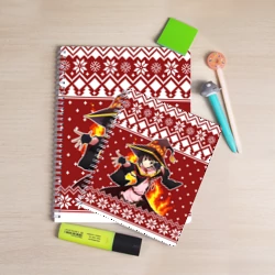 Тетрадь Мегумин свитер новогодний - фото 2