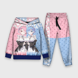 Детский костюм с толстовкой 3D Рем и Рам новогодний свитер