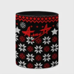 Кружка с полной запечаткой Алиса новогодний свитер - фото 2