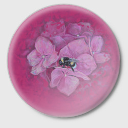 Значок Спящий шмель на гортензии