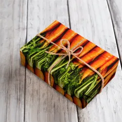 Бумага для упаковки 3D Морковь с ботвой - фото 4