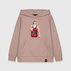 Детская толстовка хлопок Качок дед мороз