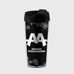 Термокружка-непроливайка Снежный Asking Alexandria