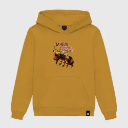 Женская толстовка хлопок Зачем накуривать пчелу - прикол из Каламбура