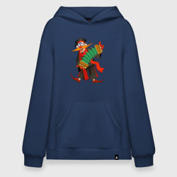 Худи SuperOversize хлопок Мужичок усатый из Деревня дураков - Каламбур