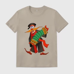 Мужская футболка хлопок Мужичок усатый из Деревня дураков - Каламбур