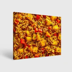 Холст прямоугольный Плов с овощами