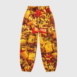 Женские джоггеры оверсайз 3D Плов с овощами
