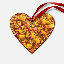 Деревянная игрушка Сердце Плов с овощами