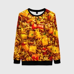 Женский свитшот 3D Плов с овощами