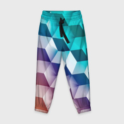 Детские брюки 3D Объёмные разноцветные градиентные кубы