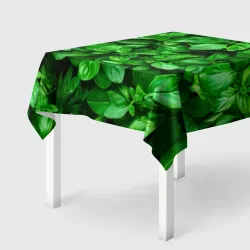 Скатерть 3D Базилик зеленый