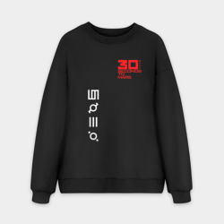 Мужской свитшот oversize без начеса хлопок Thirty Seconds to Mars: рок группа