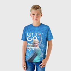 Детская футболка 3D Эльза Холодное сердце let it go - фото 2