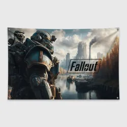 Флаг-баннер Fallout - brotherhood of steel armour  
