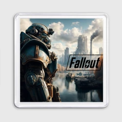 Магнит 55*55 Fallout - brotherhood of steel armour  