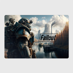 Магнитный плакат 3Х2 Fallout - brotherhood of steel armour  
